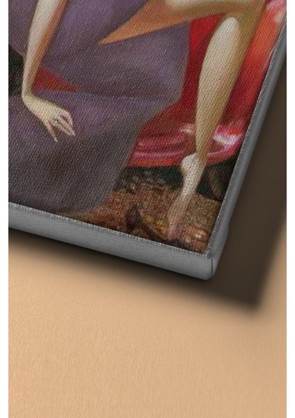 Sayılarla Boyama Seti Kasnaklı Kırmızı Arabal ve Kadın 50 x 65 cm fırsatları