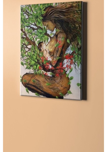 Sayılarla Boyama Seti Kasnaklı Anne ve Bebek 60 x 75 cm
