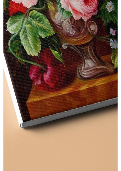 Sayılarla Boyama Seti Kasnaklı Vazoda Renkli Çiçekler 60 x 75 cm modelleri