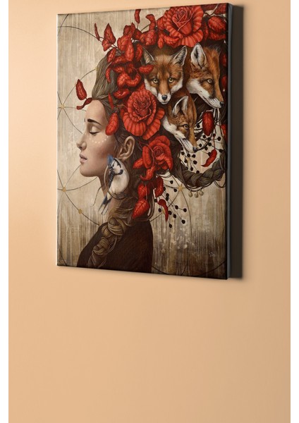 Sayılarla Boyama Seti Kasnaklı Tabiat Saçli Kadın 2 60 x 75 cm fiyatları