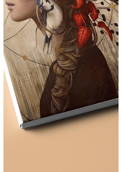 Sayılarla Boyama Seti Kasnaklı Tabiat Saçli Kadın 2 60 x 75 cm modelleri