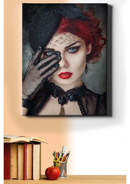 Sayılarla Boyama Seti Kasnaklı Zarif Kadın 3 50 x 65 cm