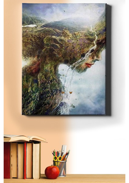 Sayılarla Boyama Seti Kasnaklı Kadının Tabiatı 40 x 50 cm