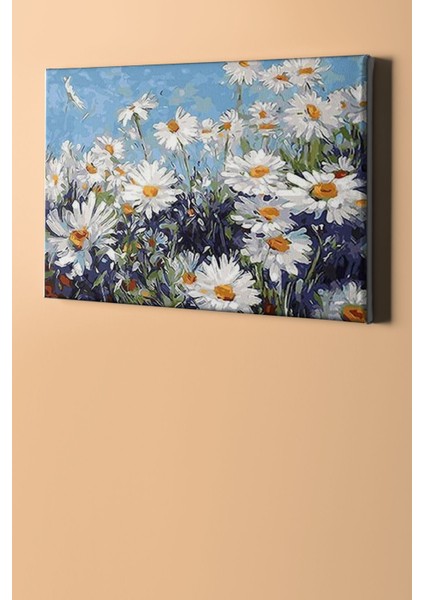 Sayılarla Boyama Seti Kasnaklı Papatyalar 60 x 75 cm