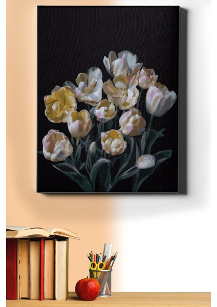 Sayılarla Boyama Seti Kasnaklı Yapay Çiçekler 100 x 140 cm