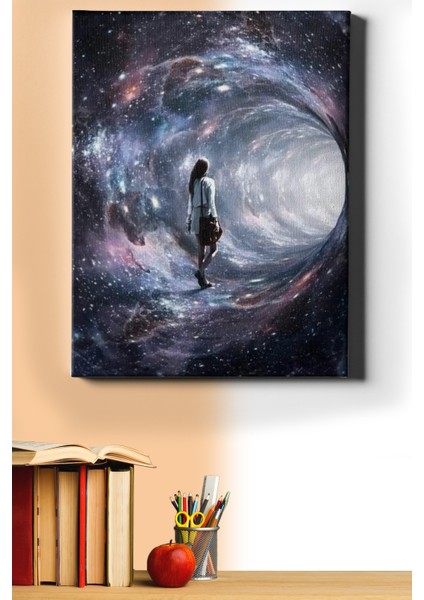 Sayılarla Boyama Seti Kasnaklı Uzayda Yolculuk 50 x 65 cm
