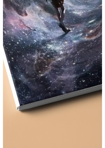 Sayılarla Boyama Seti Kasnaklı Uzayda Yolculuk 50 x 65 cm