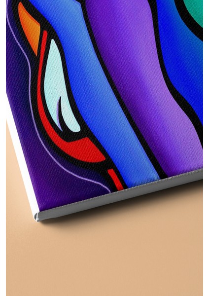 Sayılarla Boyama Seti Kasnaklı Mavi Saçlı Kız 50 x 65 cm modelleri