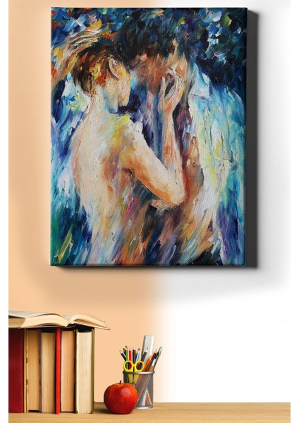 Sayılarla Boyama Seti Kasnaklı Aşıklar 60 x 75 cm