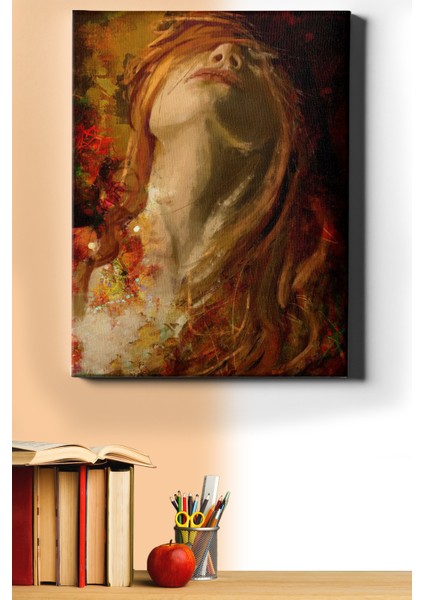 Sayılarla Boyama Seti Kasnaklı Dağınık Saçlar 40 x 50 cm