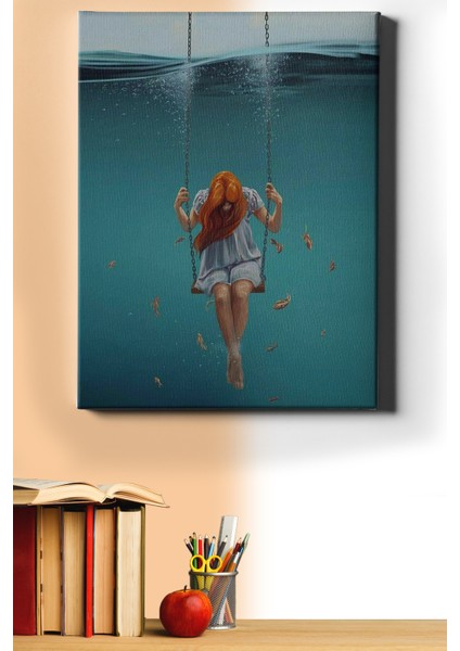 Sayılarla Boyama Seti Kasnaklı Balıklar ve Salıncak 90 x 110 cm