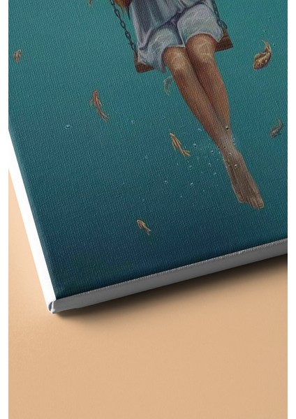 Sayılarla Boyama Seti Kasnaklı Balıklar ve Salıncak 90 x 110 cm