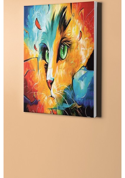 Sayılarla Boyama Seti Kasnaklı Renkli Kedi 2 50 x 65 cm fiyatları
