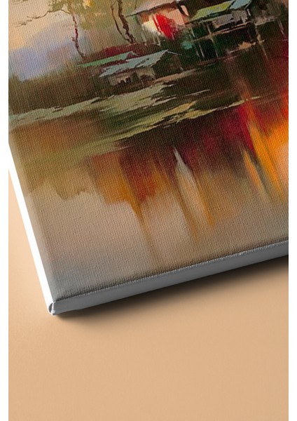 Sayılarla Boyama Seti Kasnaklı Kasabadaki Güneş 60 x 75 cm modelleri