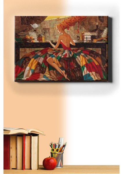 Sayılarla Boyama Seti Kasnaklı Rengarenk Elbise 60 x 75 cm