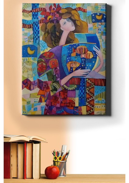 Sayılarla Boyama Seti Kasnaklı Akvaryum 40 x 50 cm