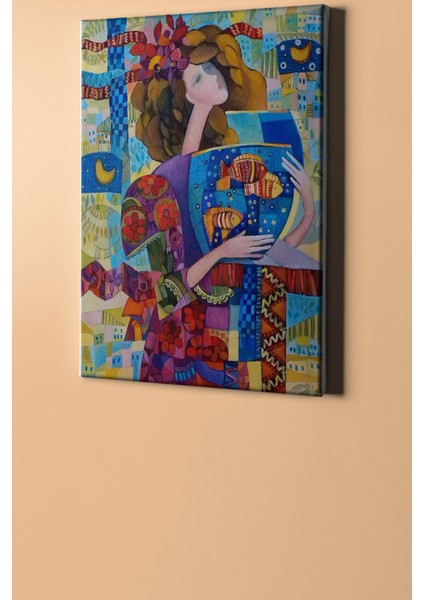 Sayılarla Boyama Seti Kasnaklı Akvaryum 40 x 50 cm