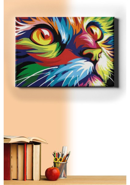 Sayılarla Boyama Seti Kasnaklı Renkli Asil 40 x 50 cm