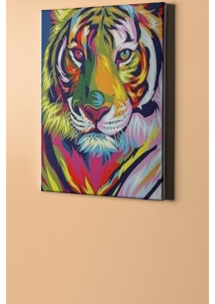 Sayılarla Boyama Seti Kasnaklı Kaplanın Renkleri 50 x 65 cm fiyatları