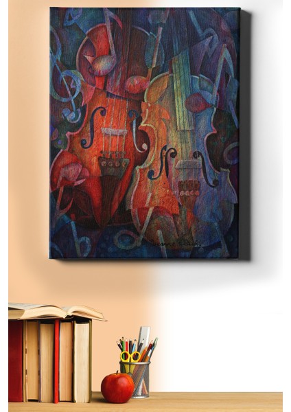 Sayılarla Boyama Seti Kasnaklı Müzik 60 x 75 cm