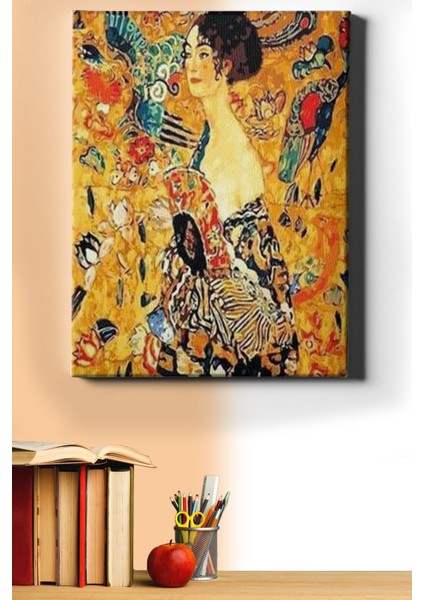 Sayılarla Boyama Seti Kasnaklı G.k Genç Kadın 60 x 75 cm