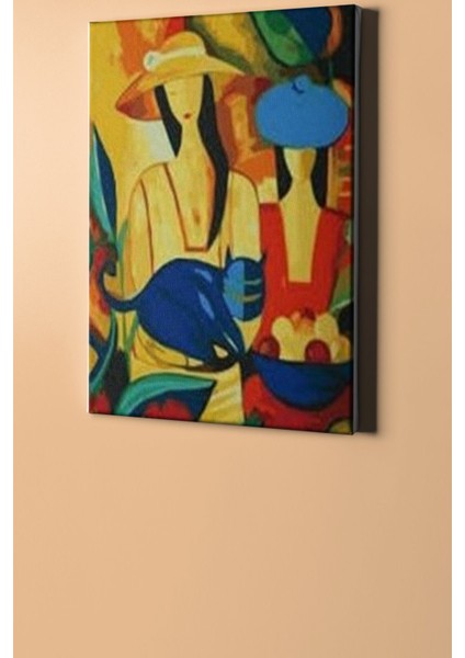 Picasso Kadınlar Sayılarla Boyama Seti Kasnaklı 50*65 fiyatları