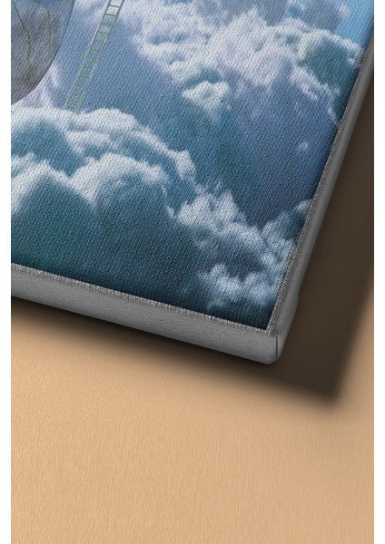 Sayılarla Boyama Seti Kasnaklı Taşların Üstünde Ev 70 x 90 cm