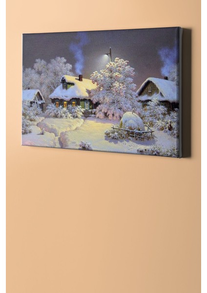 Sayılarla Boyama Seti Kasnaklı Karlı Kasaba 50 x 65 cm fiyatları