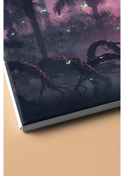 Sayılarla Boyama Seti Kasnaklı Ormanda Balık Tutan Adam 60 x 75 cm modelleri