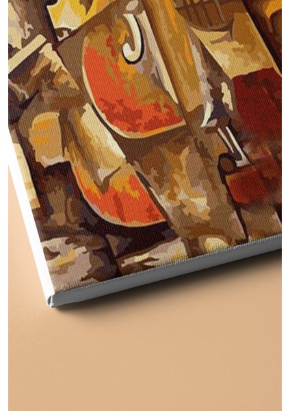 Sayılarla Boyama Seti Kasnaklı Keman ve Üzümler 40 x 50 cm