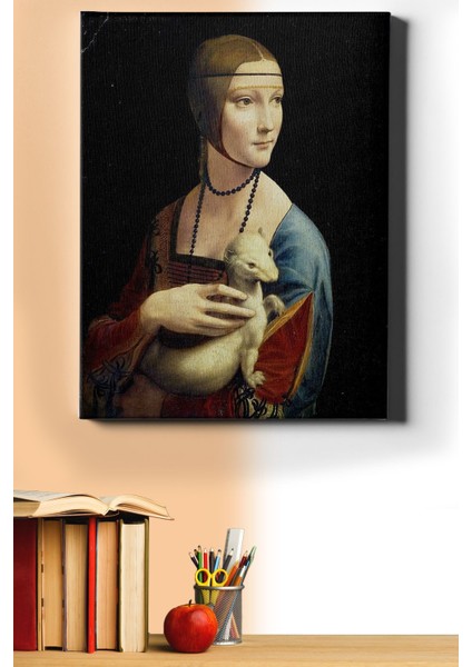 Sayılarla Boyama Seti Kasnaklı Kakımlı Kadın 50 x 65 cm