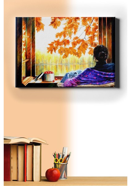 Sayılarla Boyama Seti Kasnaklı Sonbahar Seyri 60 x 75 cm