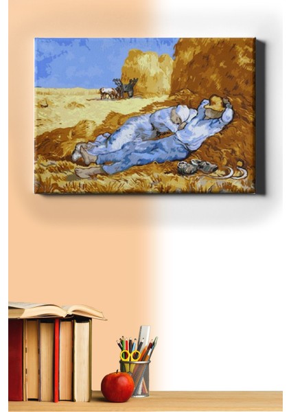 Sayılarla Boyama Seti Kasnaklı Tarlada Mola 60 x 75 cm