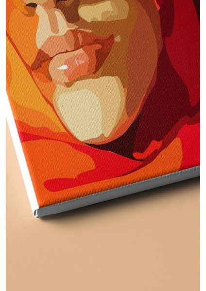 Sayılarla Boyama Seti Kasnaklı Kırmızılar Arkasında 60 x 75 cm modelleri