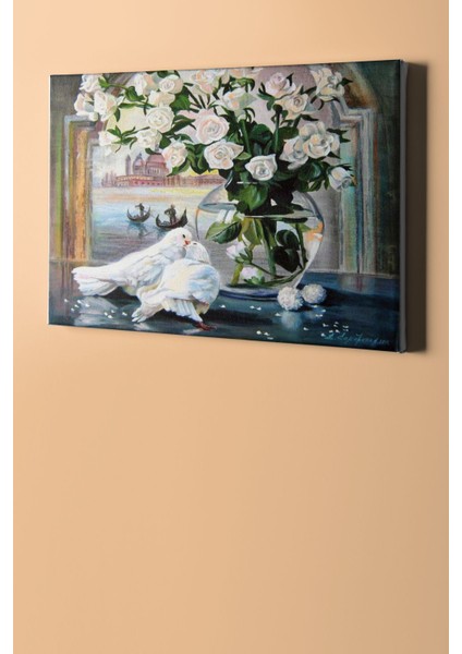 Sayılarla Boyama Seti Kasnaklı Güvercinin Aşkı 50 x 65 cm fiyatları