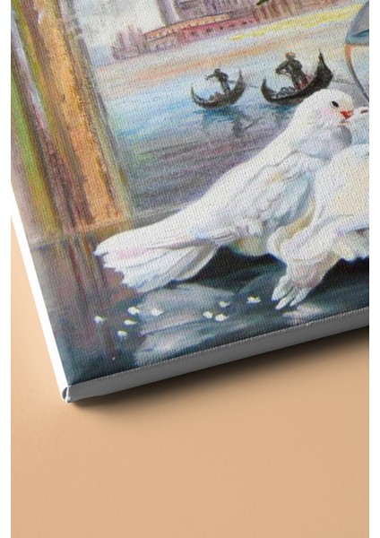 Sayılarla Boyama Seti Kasnaklı Güvercinin Aşkı 50 x 65 cm modelleri