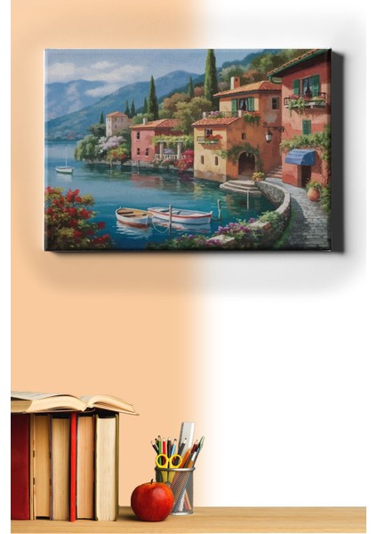 Sayılarla Boyama Seti Kasnaklı Sakin Kıyı 60 x 75 cm