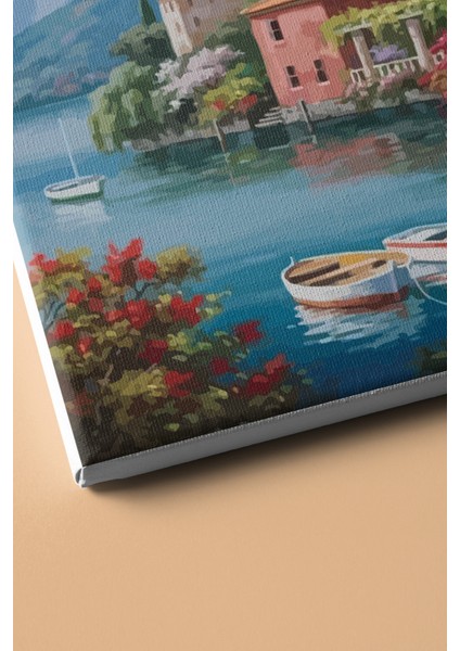 Sayılarla Boyama Seti Kasnaklı Sakin Kıyı 60 x 75 cm modelleri