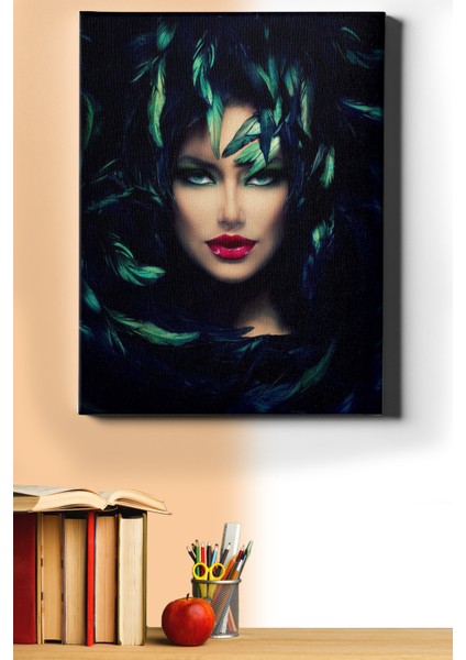 Sayılarla Boyama Seti Kasnaklı Gülen Gözler 50 x 65 cm