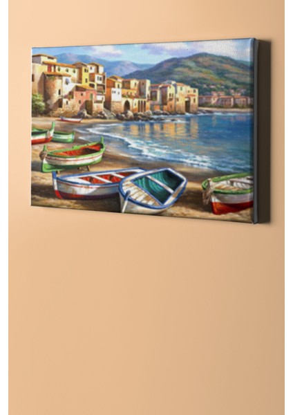 Sayılarla Boyama Seti Kasnaklı Kayık Liman 50 x 65 cm fiyatları