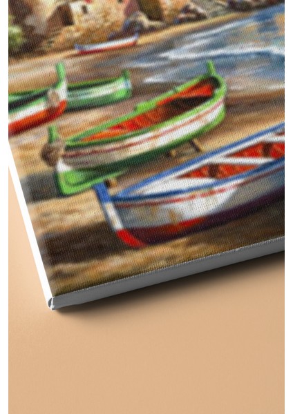 Sayılarla Boyama Seti Kasnaklı Kayık Liman 50 x 65 cm modelleri