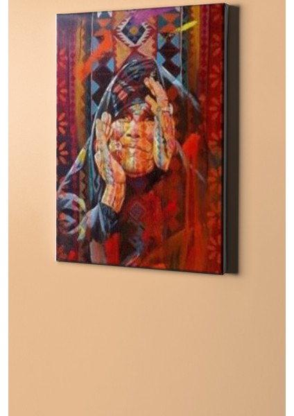 Sayılarla Boyama Seti Kasnaklı Yörük Ana 40 x 50 cm