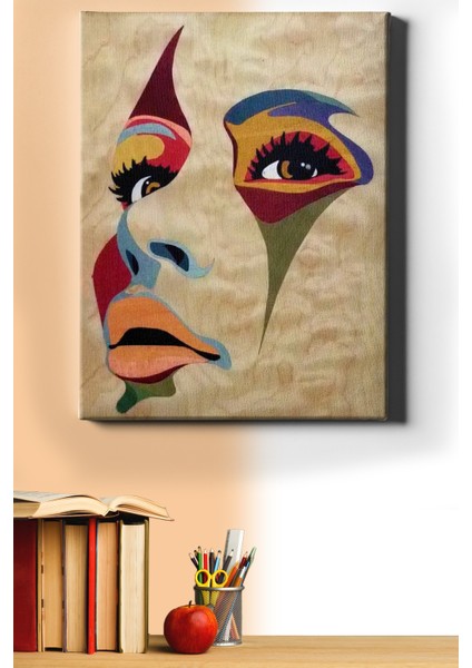 Sayılarla Boyama Seti Kasnaklı Kadının Rengi 50 x 65 cm