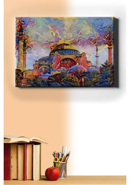 Sayılarla Boyama Seti Kasnaklı Ayasofya ve Renkler 70 x 90 cm