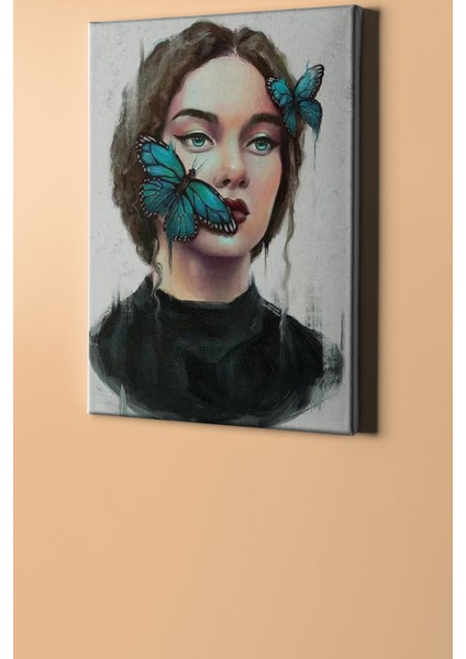 Sayılarla Boyama Seti Kasnaklı Kelebekvevkadın 50 x 65 cm fiyatları
