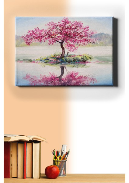 Sayılarla Boyama Seti Kasnaklı Göl ve Ağaç 60 x 75 cm