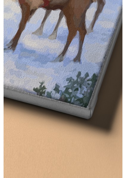 Sayılarla Boyama Seti Kasnaklı Noel Baba ve Çocuklar 50 x 65 cm fırsatları