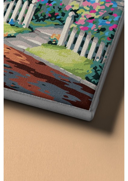 Sayılarla Boyama Seti Kasnaklı Sakin Kasaba 60 x 75 cm fırsatları