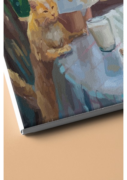 Sayılarla Boyama Seti Kasnaklı Miniklerin Süt Keyfi 50 x 65 cm modelleri