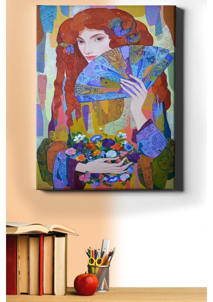 Sayılarla Boyama Seti Kasnaklı Renklerdeki Bakış 70 x 90 cm